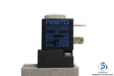 Festo-19787-double-solenoid-valve-with-coil-(used)-1