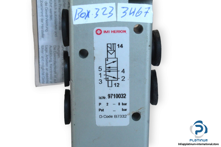 Imi-herion-9710032-single-solenoid-valve-without-coil-(used)-1