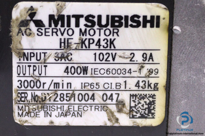 Mitsubishi-HF-KP43K-ac-servo-motor-(used)-1