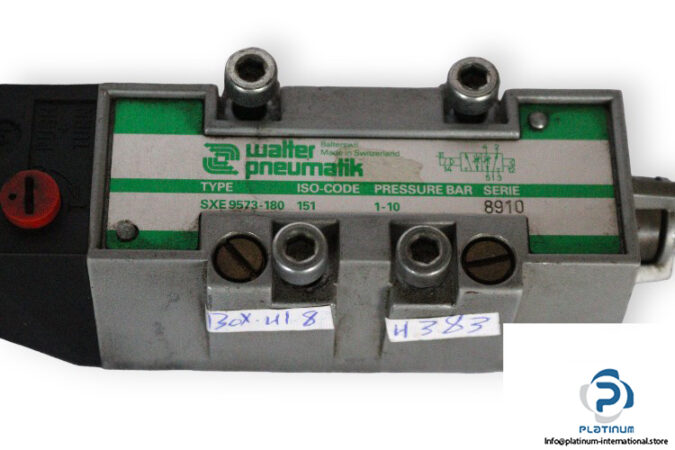 Walter-pneumatik-SXE9573-180-151-single-solenoid-valve-with-coil-(used)-2