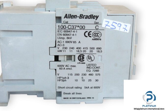 allen-bradley-100-C37-00-contactor-used-4