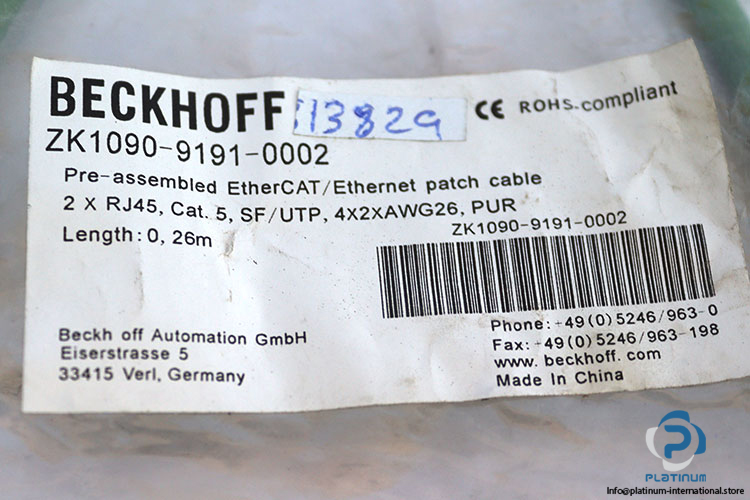 beckhoff-ZK1090-9191-0002-ethercat-ethernet-patch-cable-new-2