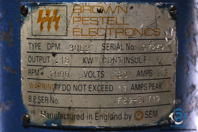 brown-pestell-DPM-30L2-motor-(used)-2