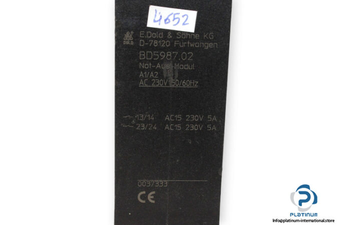 dold-BD5987.02-emergency-stop-module-(used)-3