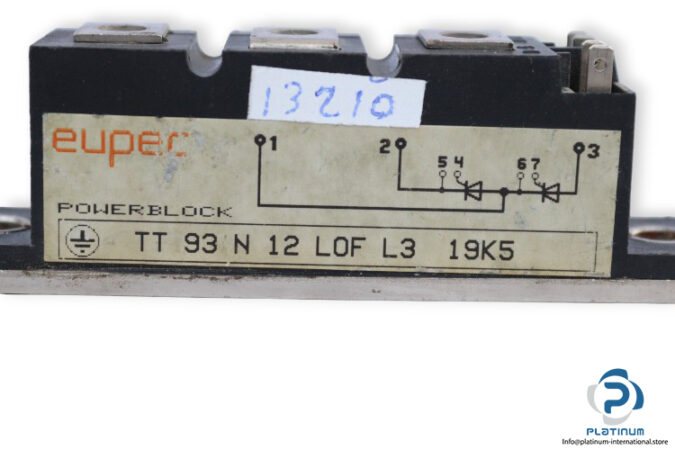 eupec-TT-93-N-12-LOF-L3-19K5-thyristor-module-(Used)-1