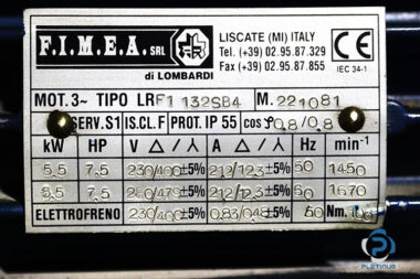 fimea-LRF1132SB4-brake-motor-used-1