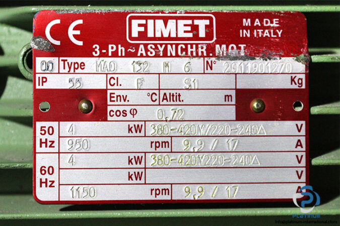 fimet-MA0-132-M-6-brake-motor-(new)-2