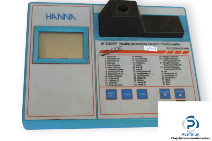 hanna-HI-83099-multiparameter-bench-photometer-(used)-2