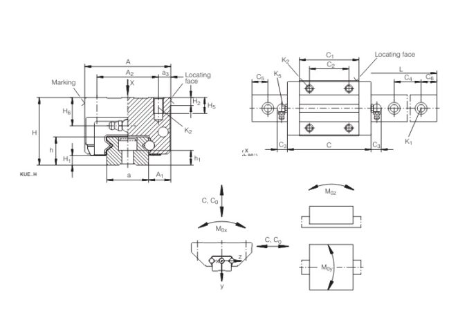 ina-KWE30-H-G3V1-recirculating-ball-bearing-carriage-(used)-3