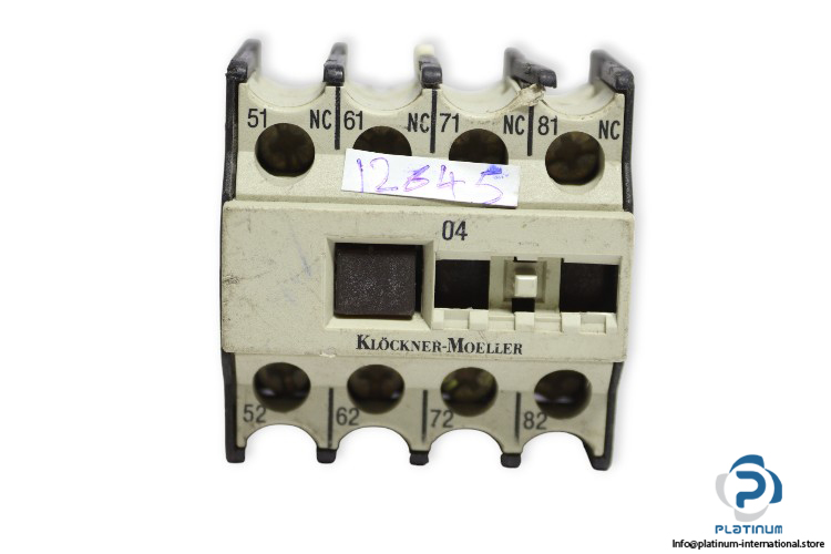 klockner-moeller-04DIL-auxiliary-contact-block-(Used)-1