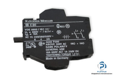 klockner-moeller-EC20-auxiliary-contact-block-(New)-1