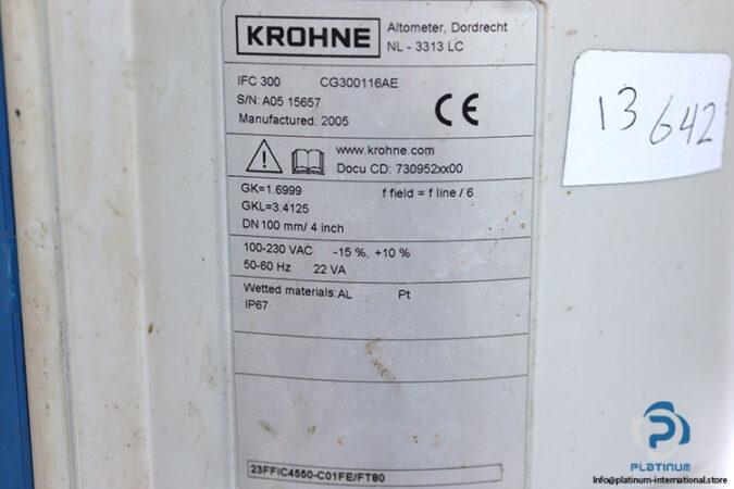 krohne-CG300116AE-flowmeter-signal-converter-(used)-3