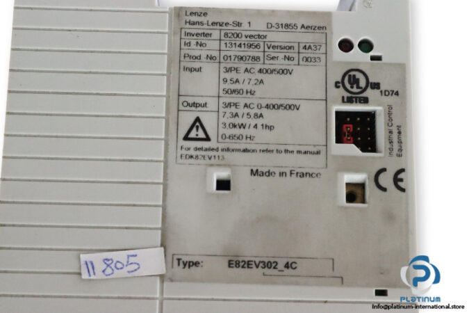 lenze-E82EV302_4C-inverter-drive-(Used)-2