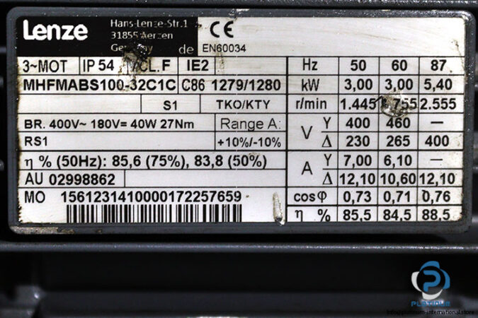 lenze-MHFMABS100-32C1C-servo-motor-used-2