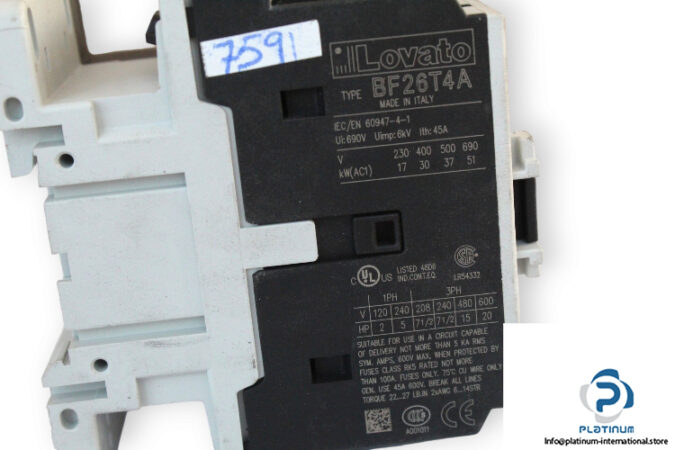 lovato-BF26T4A-contactor-(Used)-3