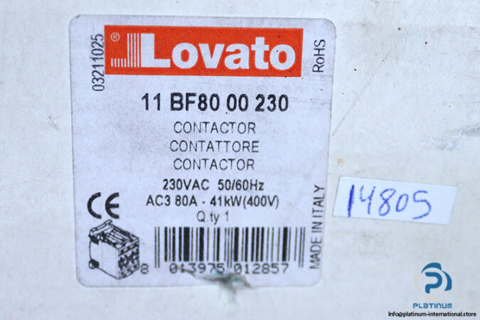 lovato-electric-11-BF80-00-230-contactor-(New)-5