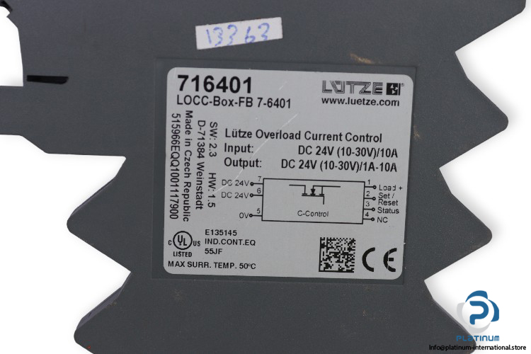 lutze-LOCC-Box-FB-7-6401-electronic-circuit-breaker-(Used)-1