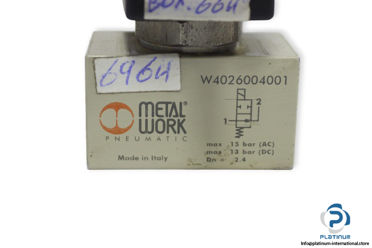 metalwork-W026004001-single-solenoid-valve-used-2