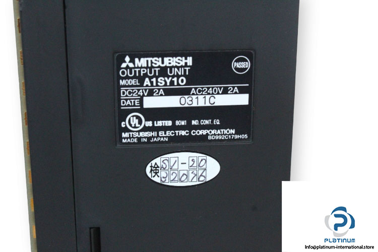 MITSUBISHI A1SY10 OUTPUT MODULE 16 POINT – Platinum International