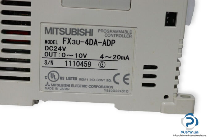 mitsubishi-FX3U-4DA-ADP-analog-output-module-(New)-3