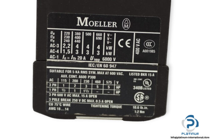 moeller-DIL-EM-01-G-contactor-(Used)-3