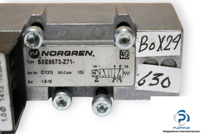 norgren-SXE9573-Z71-single-solenoid-valve-used-3