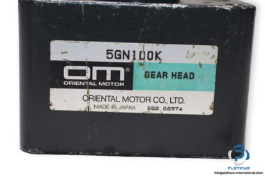 oriental-motor-5GN100K-gear-head-(used)-1