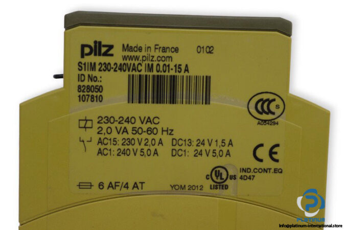 pilz-S1IM-230-240VAC-IM-0.01-15-A-voltage-monitoring-relay-(new)-3