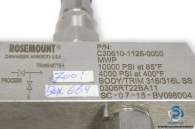 rosemount-C30610-1126-0000-in-line-valve-(used)