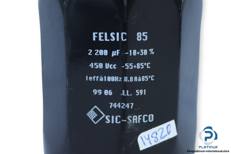 sic-safco-FELSIC-85-electrolytic-capacitor-(Used)-1