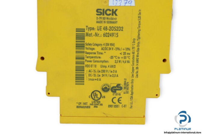 sick-UE-48-2OS2D2-safety-relay-(Used)-3