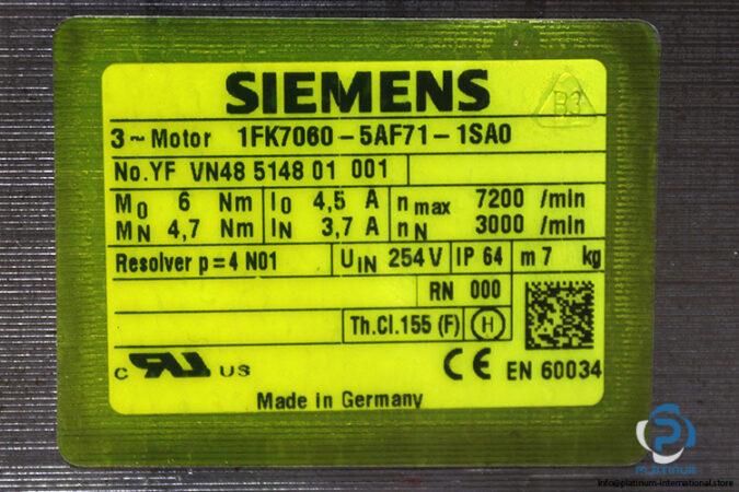 siemens-1FK7060-5AF71-1SA0-synchronous-servo-motor-(new)-2