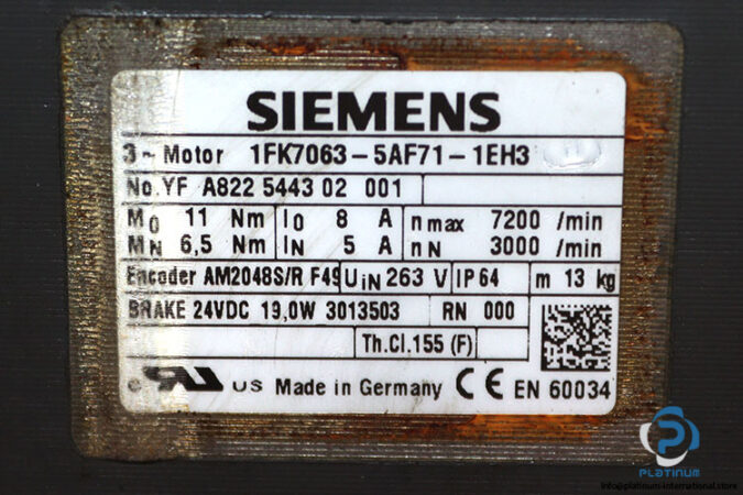 siemens-1FK7063-5AF71-1EH3-servo-motor-(used)-2