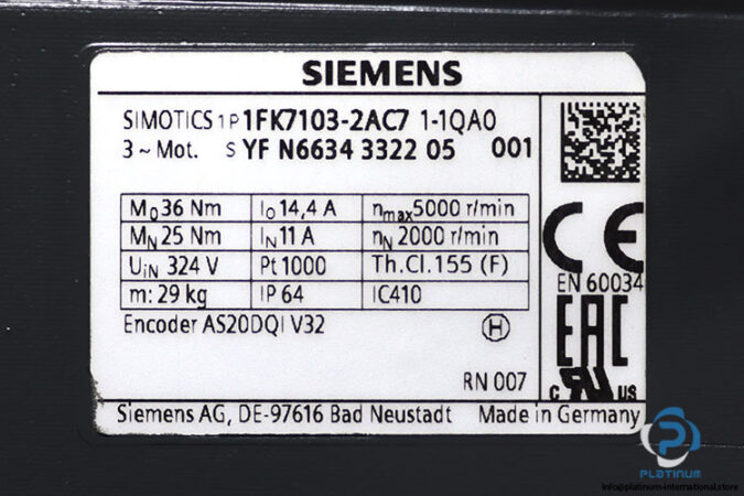 siemens-1FK7103-2AC7-1-1QA0-synchronous-servo-motor-(new)-3