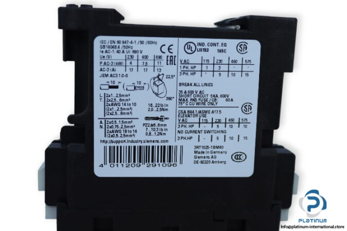 siemens-3RT1025-1BM40-contactor-new-4