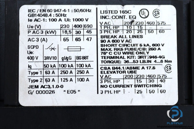 siemens-3RT1044-1AL24-power-contactor-(Used)-2