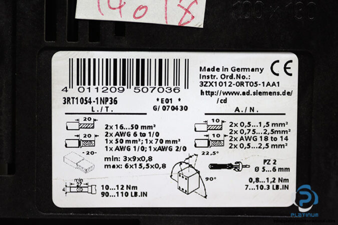 siemens-3RT1054-1NP36-power-contactor-(used)-3