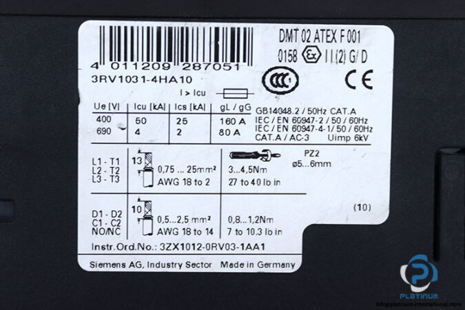 siemens-3RV1031-4HA10-3p-circuit-breaker-(used)-2