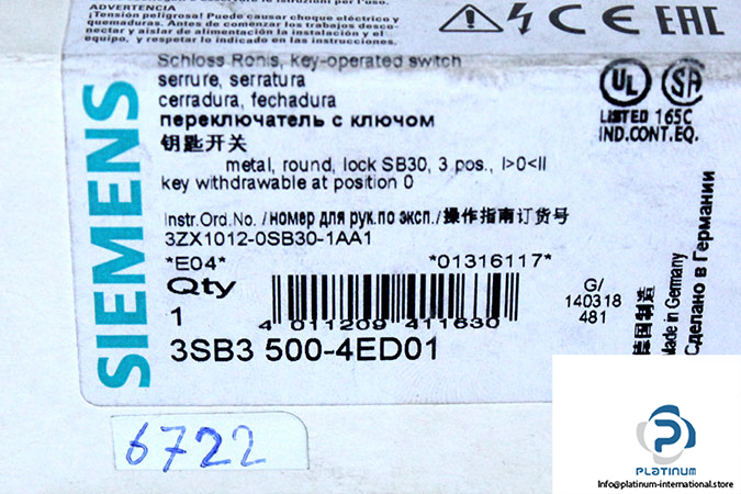 siemens-3SB3-500-4ED01-round-metal-actuator-(New)-1