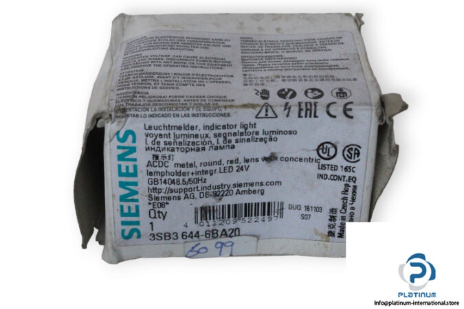 siemens-3SB3-644-6BA20-indicator-light-(New)-4