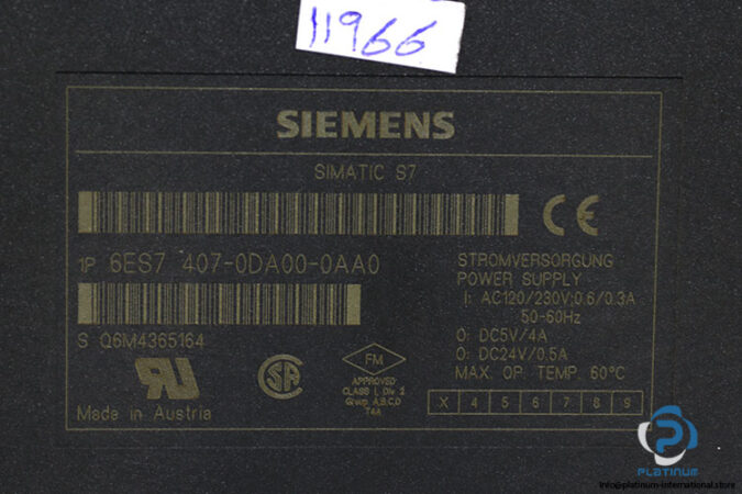 siemens-6ES7-407-0DA00-0AA0-power-supply-(Used)-3