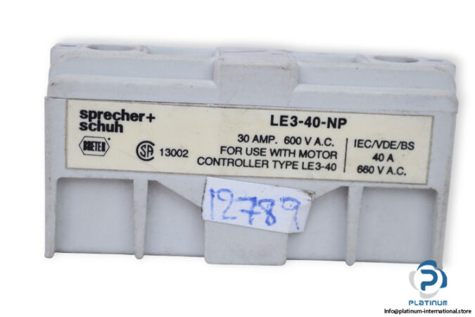 sprecher-schuh-LE3-40-NP-auxiliary-contact-block-(used)-1