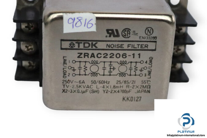 tdk-lambda-ZRAC2206-11-noise-filter-(Used)-1