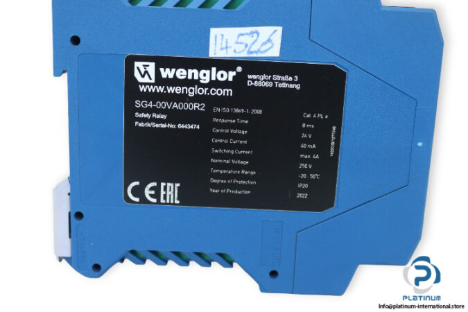 wenglor-SG4-00VA000R2-safety-relay-(Used)-2