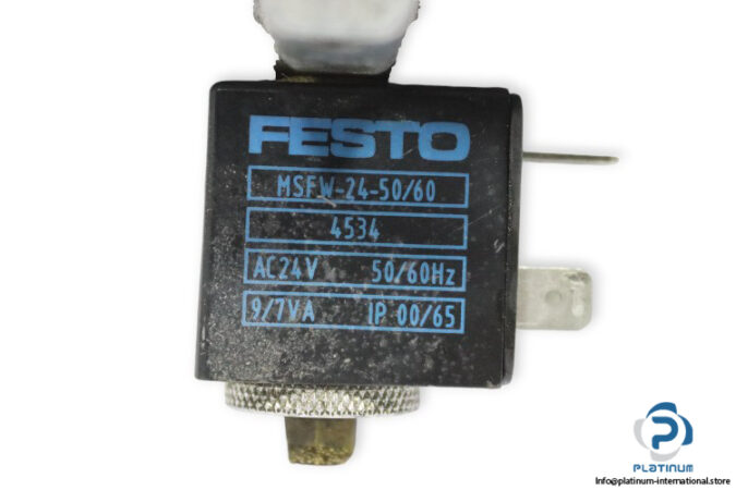 Festo-11968-air-solenoid-valve-with-coil-(used)-2