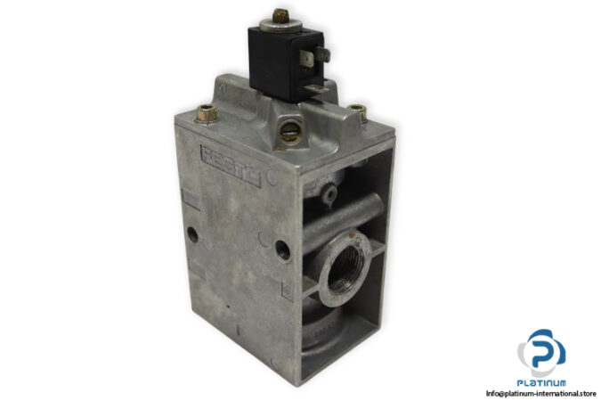 Festo-11968-air-solenoid-valve-with-coil-(used)