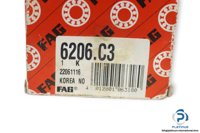 fag-6206-C3-deep-groove-ball-bearing-(new)-(carton)-2