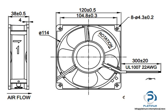 fulltech-UF-12A23STH-axial-fan-used-2