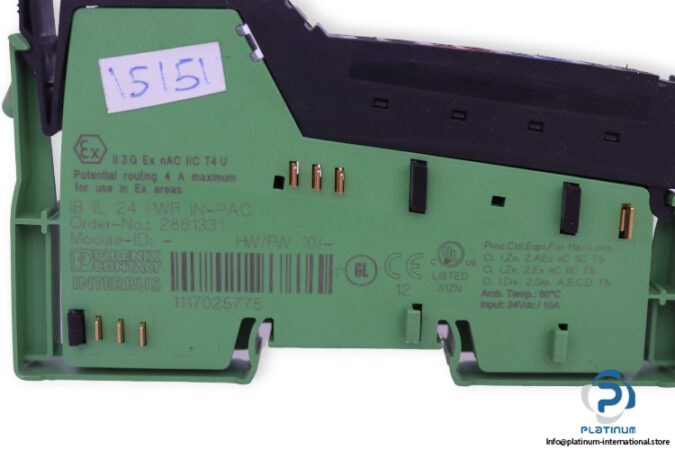 phoenix-contact-IB-IL-24-PWR-IN-PAC-inline-power-terminal-(Used)-2