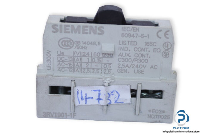 siemens-3RV1901-1F-transverse-contact-switch-(Used)-1